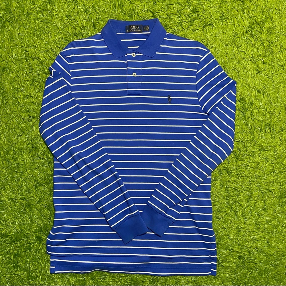 💧 Polo By RL Striped Long Sleeve Polo!